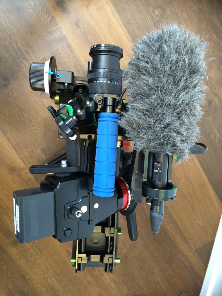 Dreharbeiten mit der Panasonic GH4 für das Float Studio München Schwabing (Foto: Hanns Gröner)