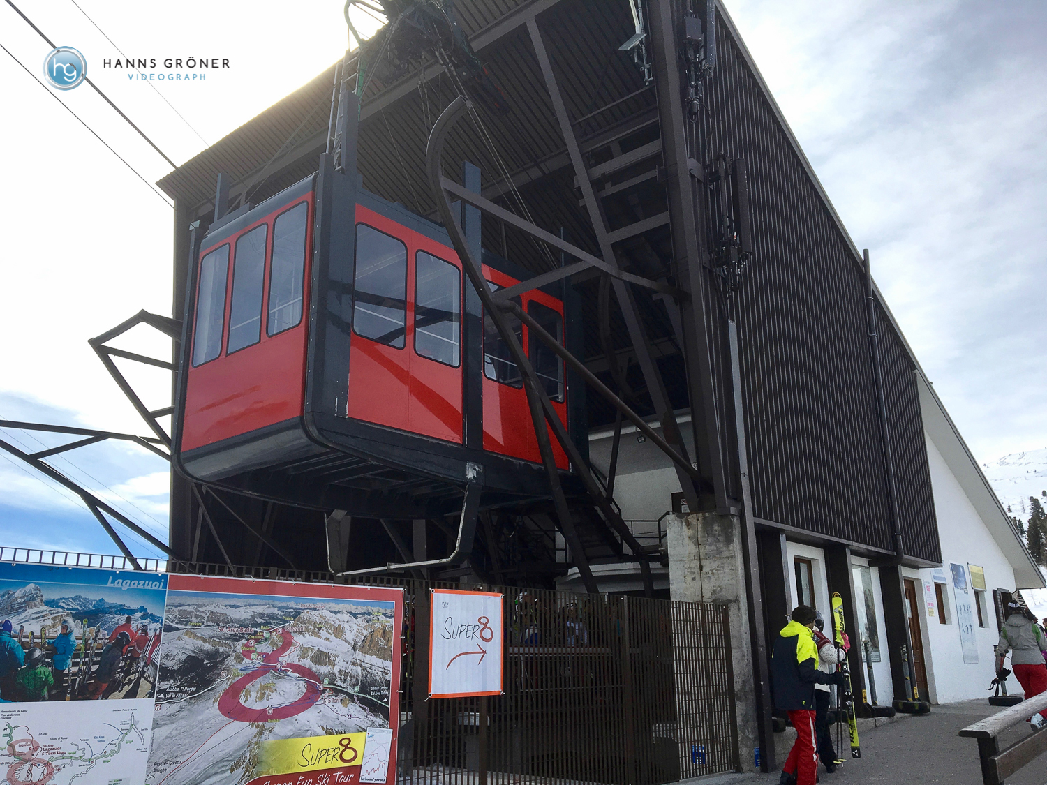 Seilbahn zum Lagazuoi (Foto: Hanns Gröner)