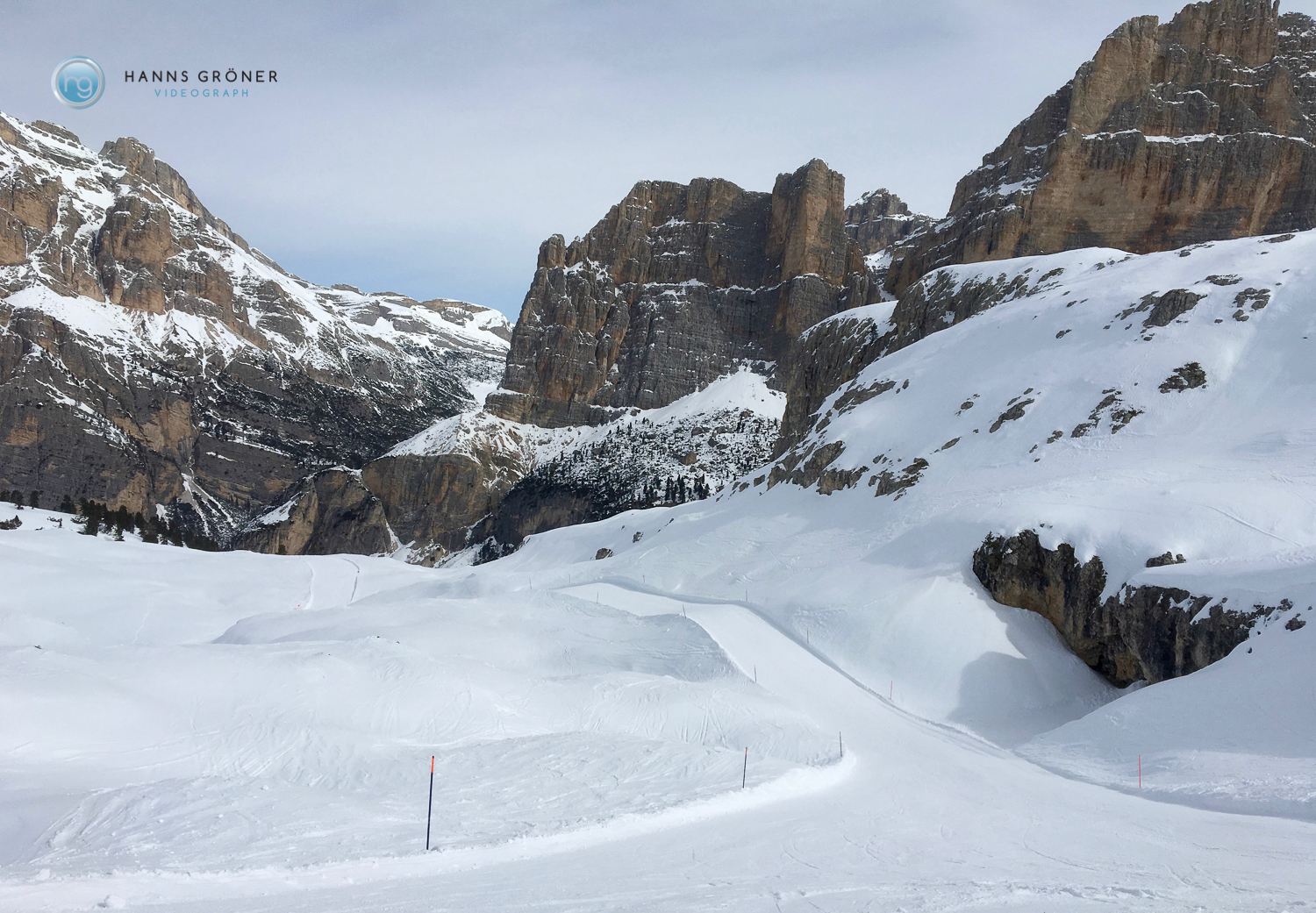 Abfahrt vom Lagazuoi nach Armentarola (Foto: Hanns Gröner)