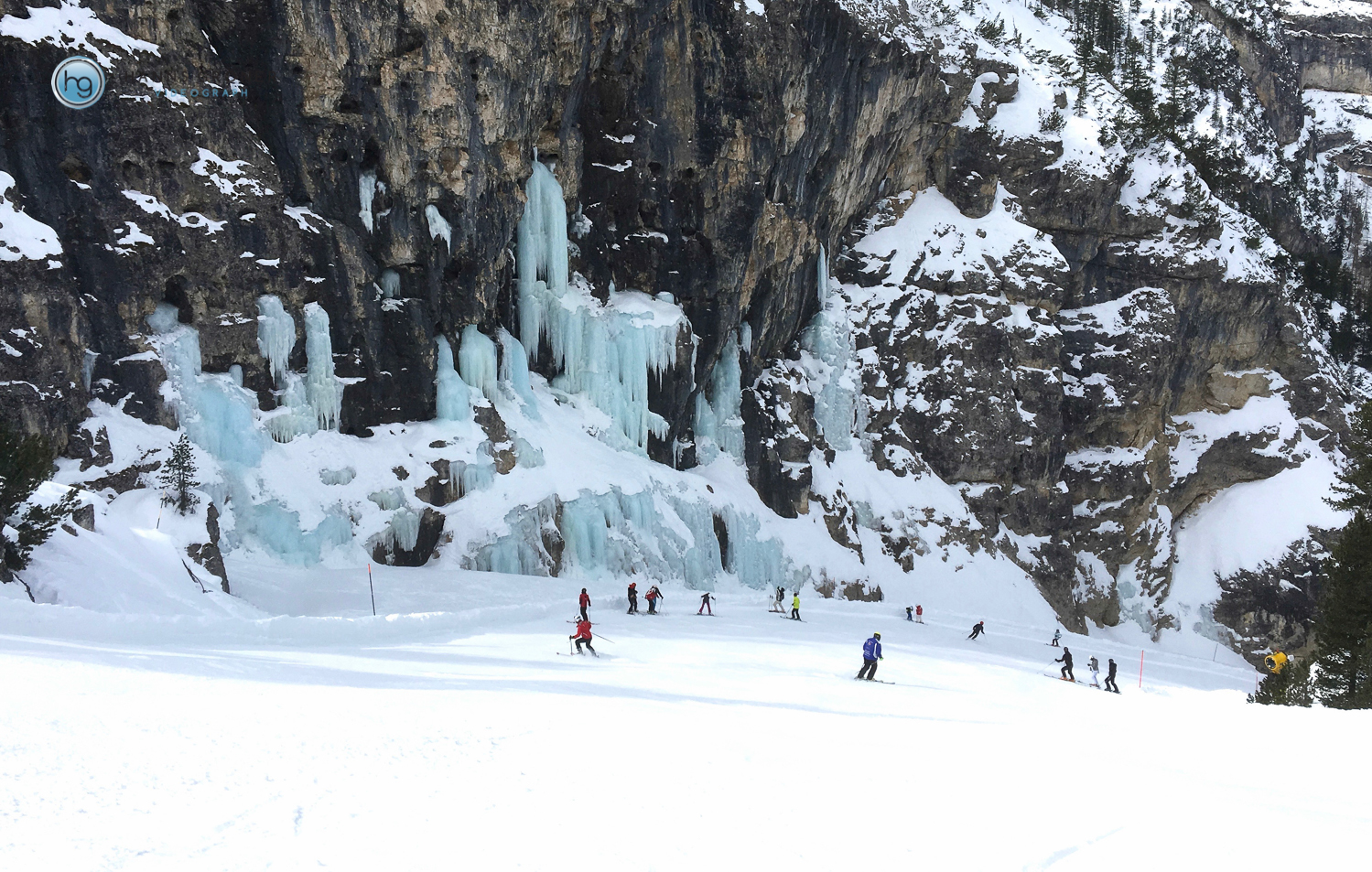 Abfahrt vom Lagazuoi nach Armentarola (Foto: Hanns Gröner)
