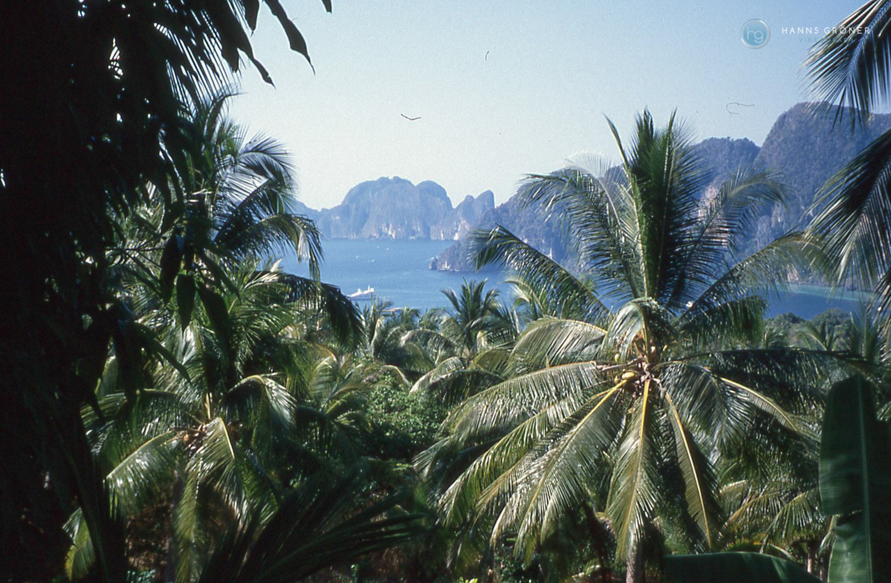 Ausblick Ko Phi Phi Don - auf dem Weg zum View Point (1997, Foto: Hanns Gröner)