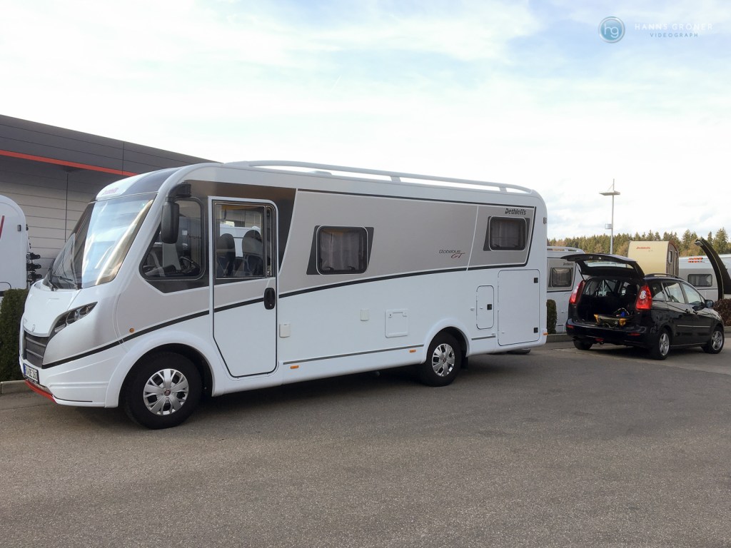Bei McRent in Isny - Abholung des Dethleffs Globebus I006 GT (Foto: Hanns Gröner)