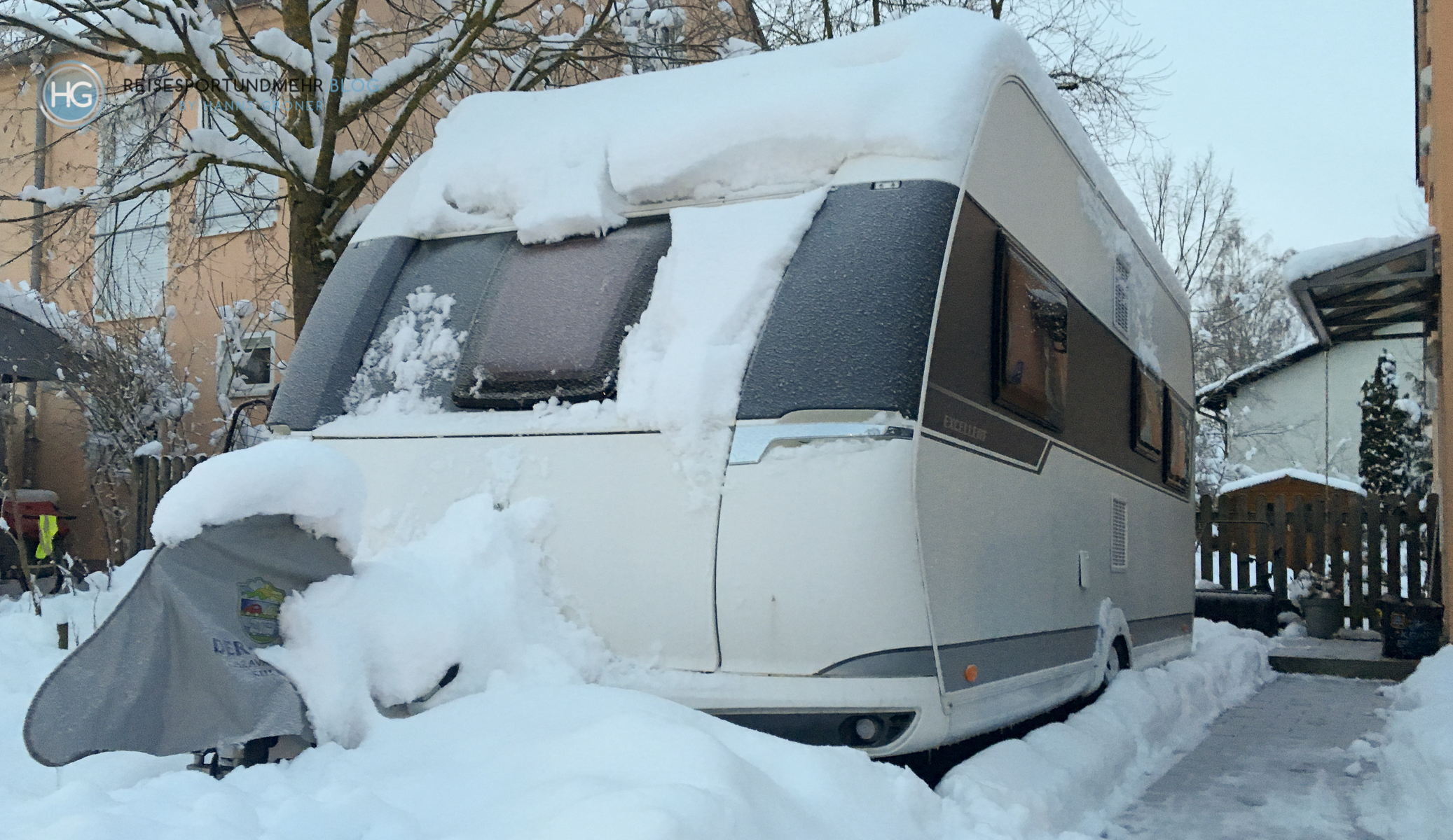 Wohnwagen im Schnee 2019 (Foto:Hanns Gröner)