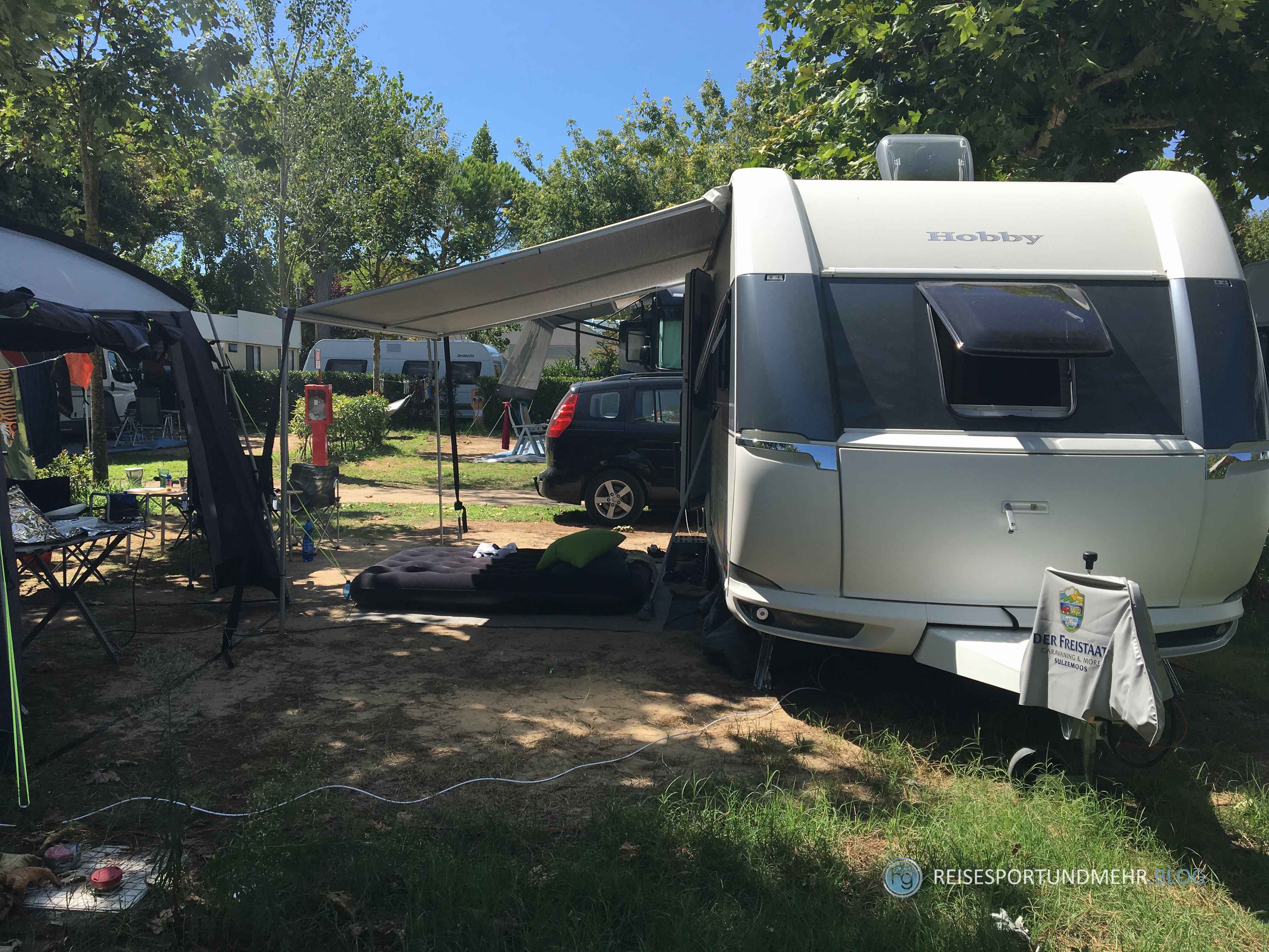 Camping Urlaub Sommer 2017 - unser Stellplatz