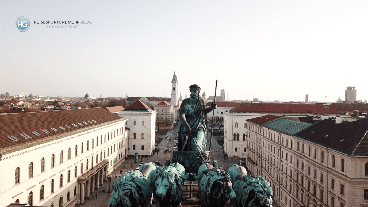 Siegestor vor Ludwigstraße im April 2018 (Foto: Hanns Gröner)
