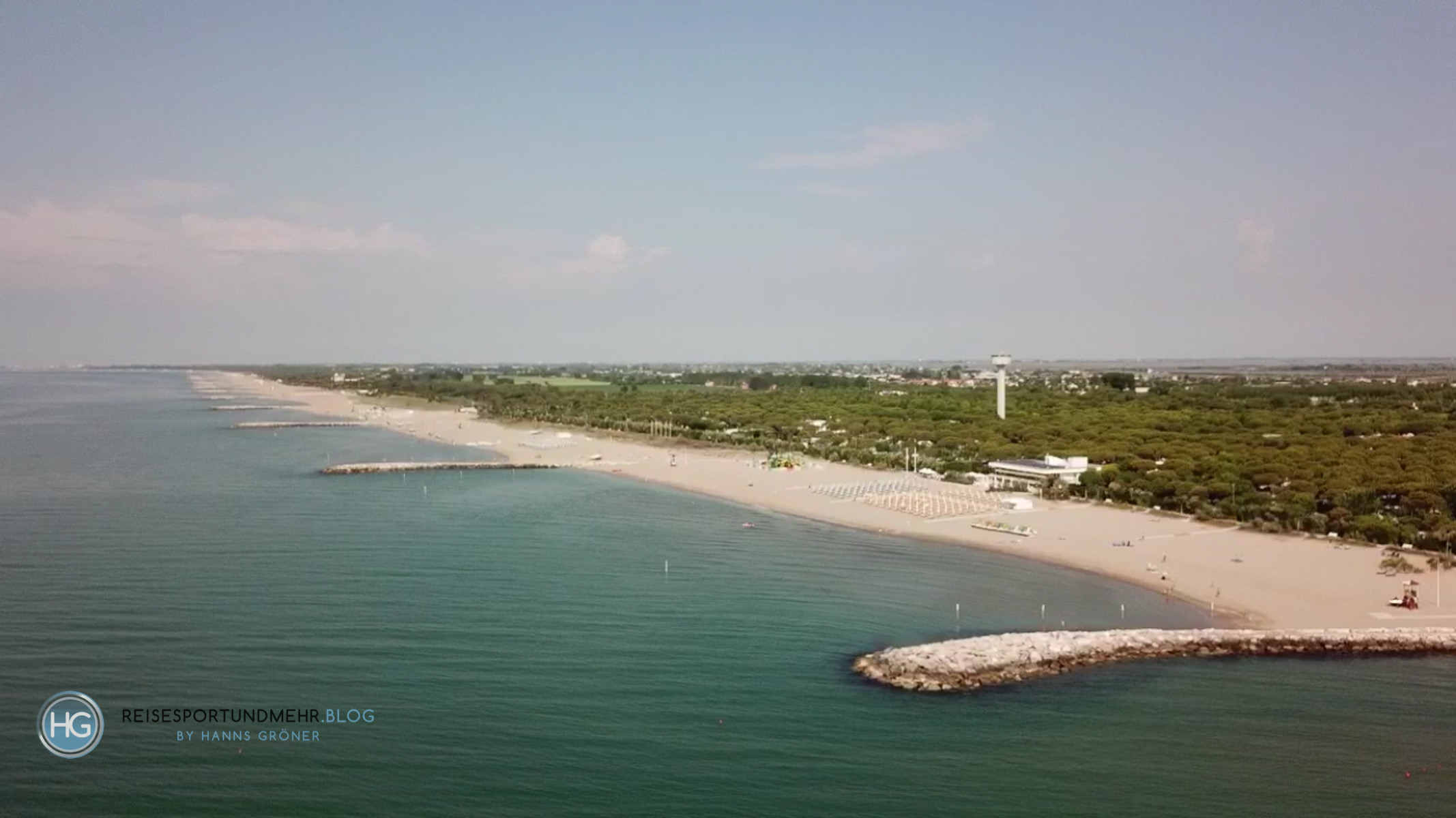 Blick auf die Landzunge zwischen Cavallino-Treporti und der Lagune von Venedig (Foto: Hanns Gröner)
