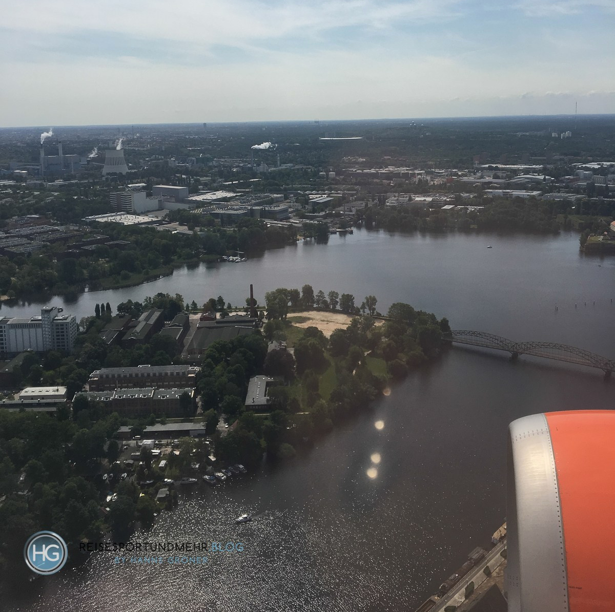 Flug von Venedig nach Berlin - Pokalfinale 2018 - über der Lagune von Venedig(Foto: Hanns Gröner)