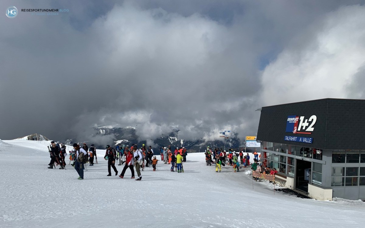 Skifahren in Südtirol im April 2019 - Kronplatz (Foto: Hanns Gröner)