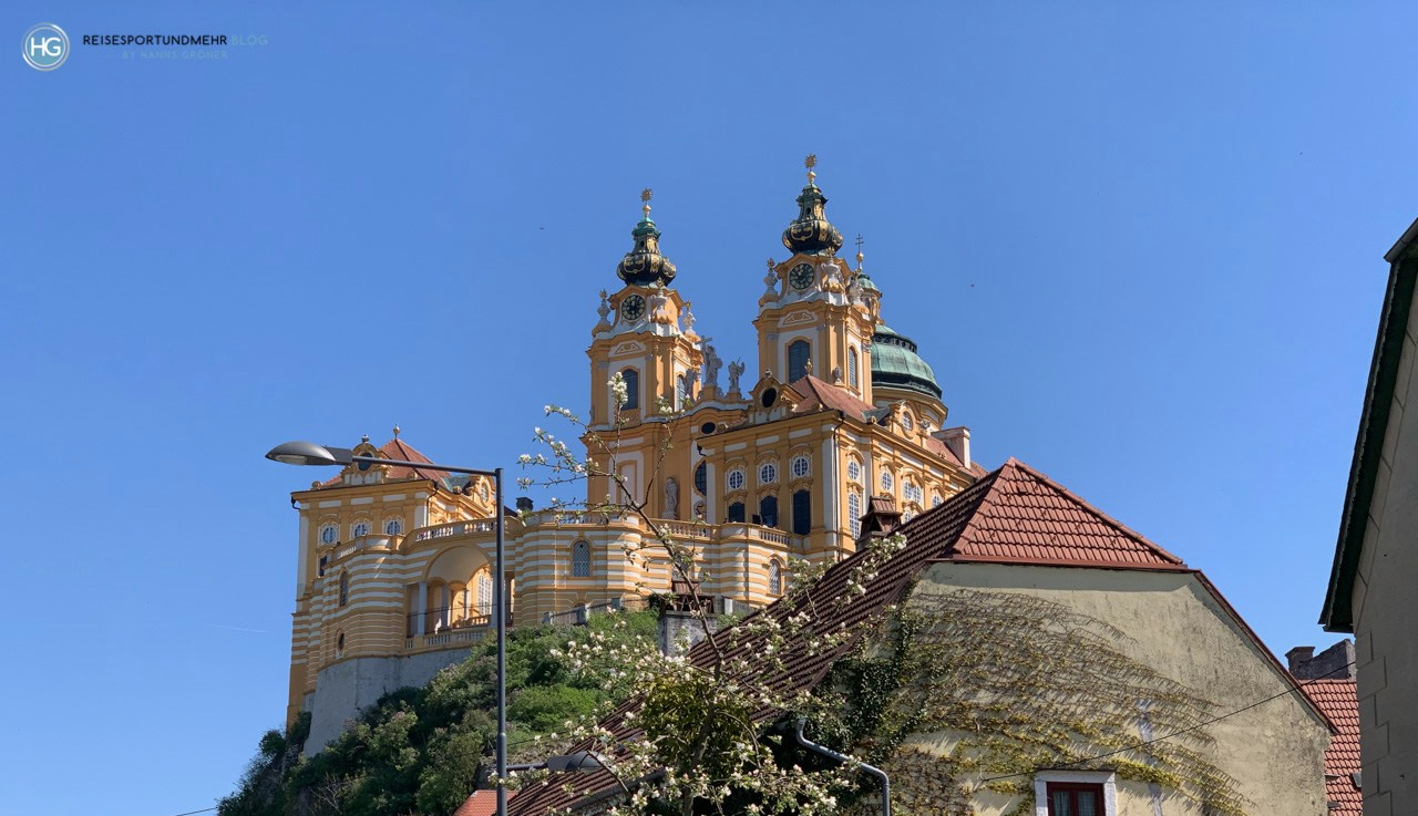 Stift Melk im April 2019 (Foto: Hanns Gröner)