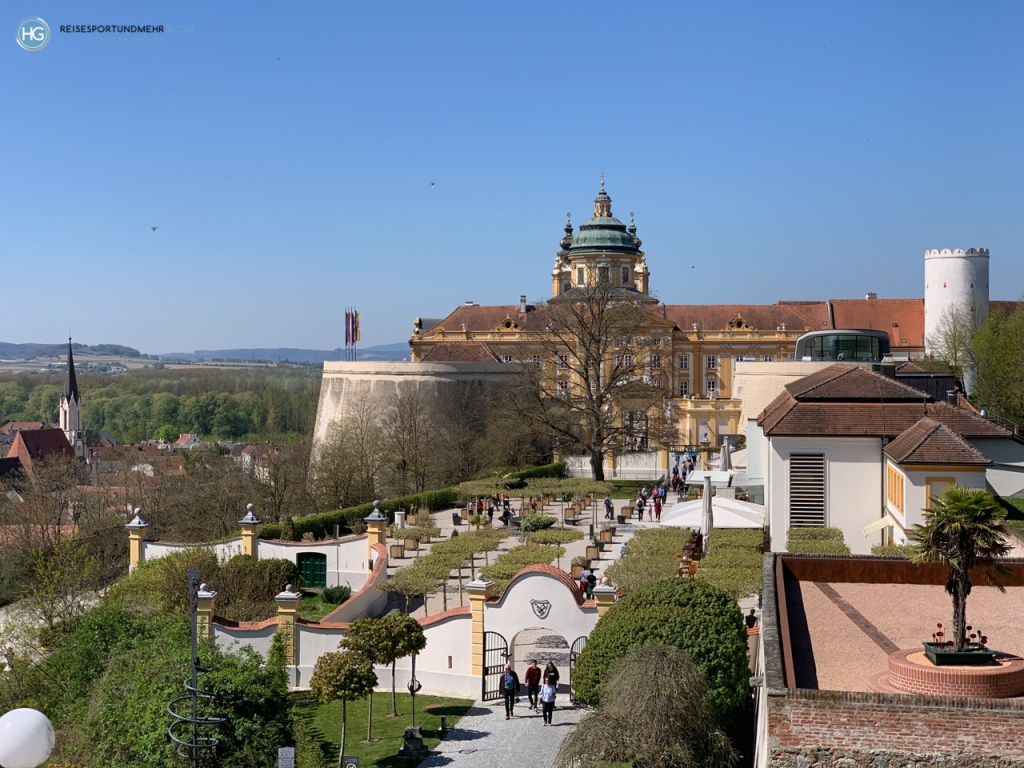Stift Melk im April 2019 (Foto: Hanns Gröner)