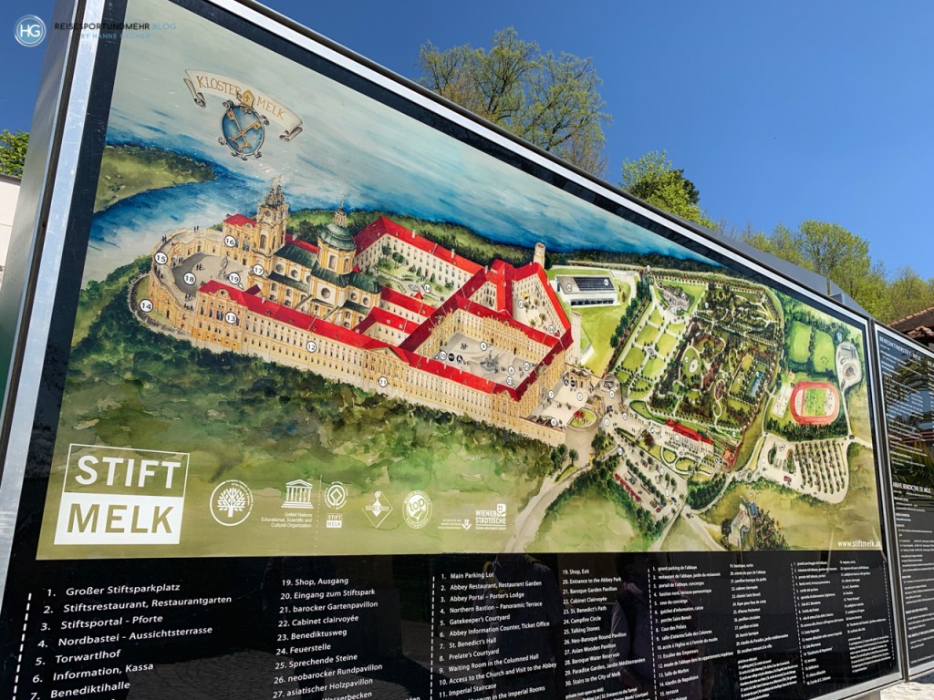 Stift Melk im April 2019 (Foto: Hanns Gröner)