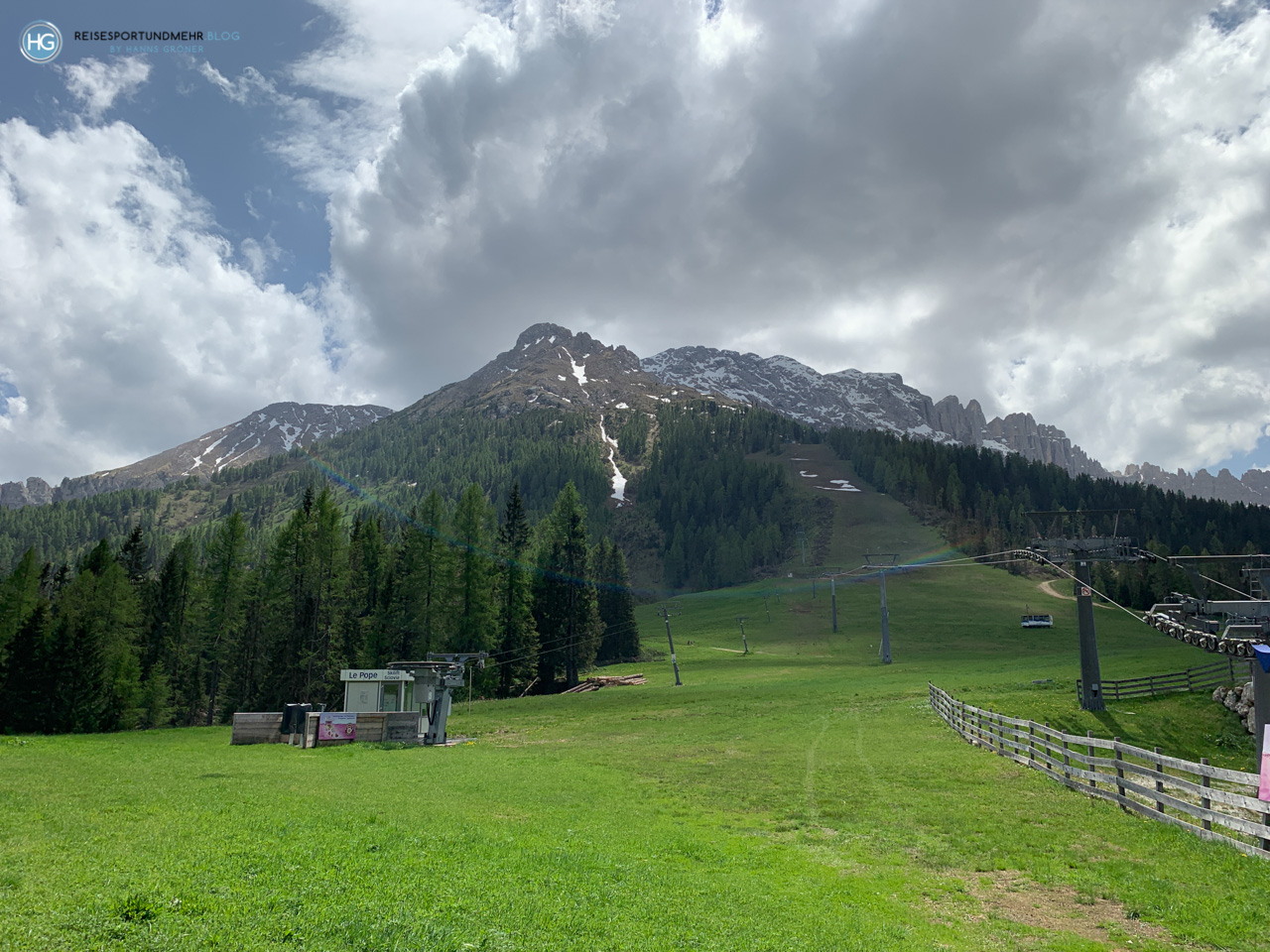 Karersee und Rosengarten im Juni 2019 (Foto: Hanns Gröner)