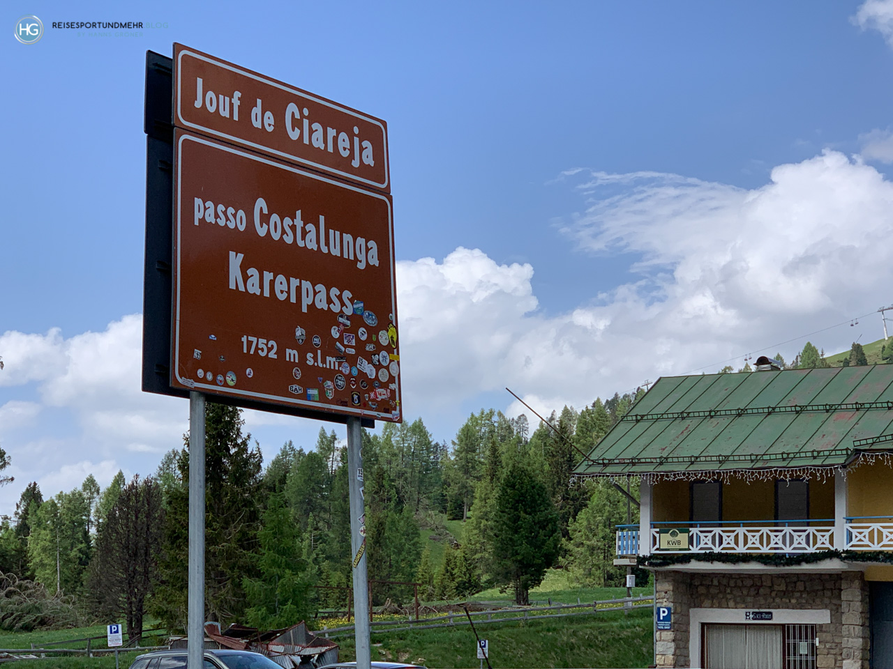 Karersee und Rosengarten im Juni 2019 (Foto: Hanns Gröner)