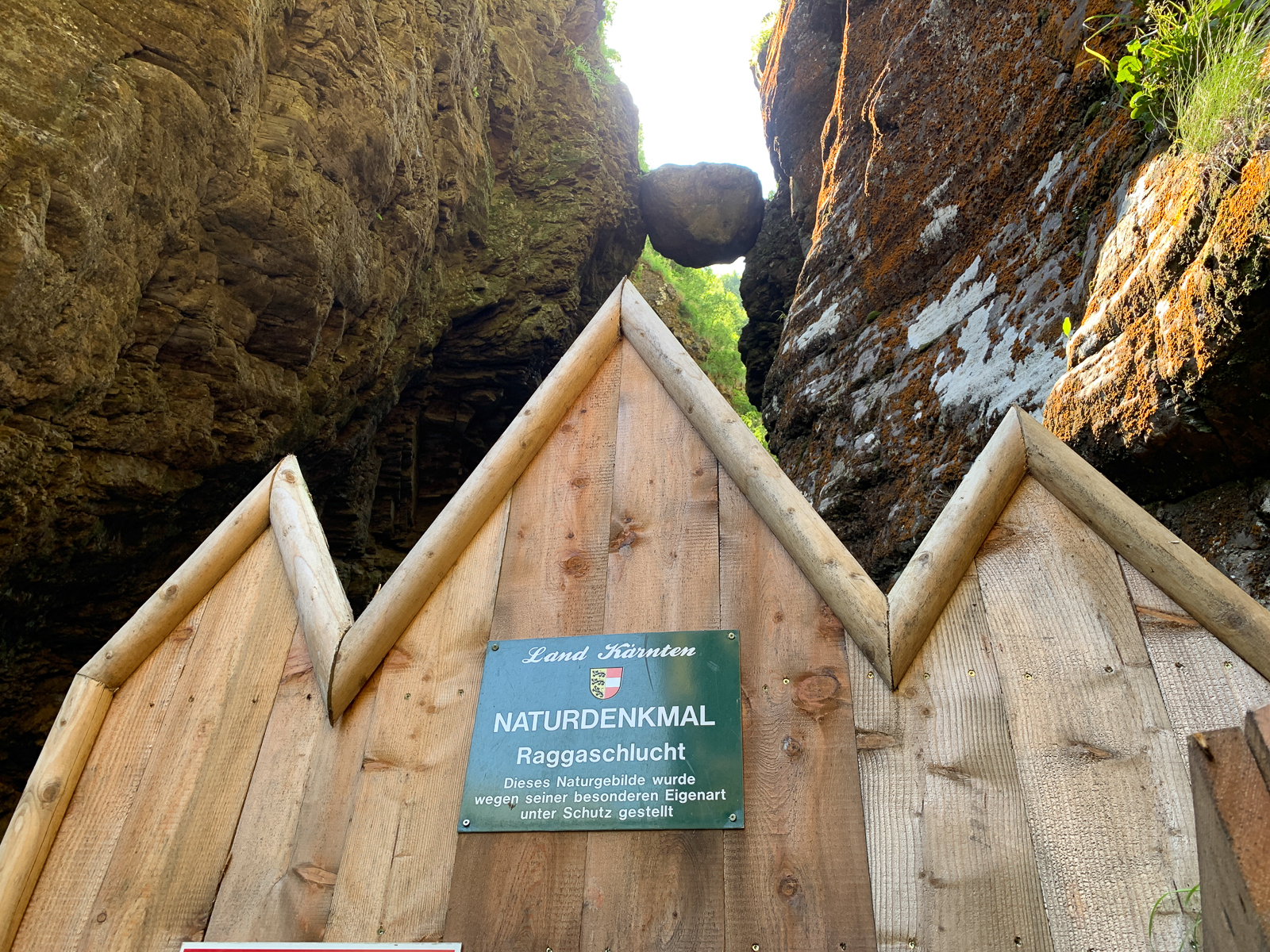Kärnten Raggaschlucht - am Eingang zur Klamm (Foto: Hanns Gröner)