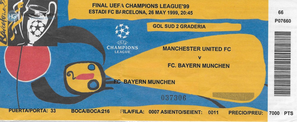 Barcelona 1999 - Champions League Finale FC Bayern - Manchester United (Foto: Hanns Gröner)