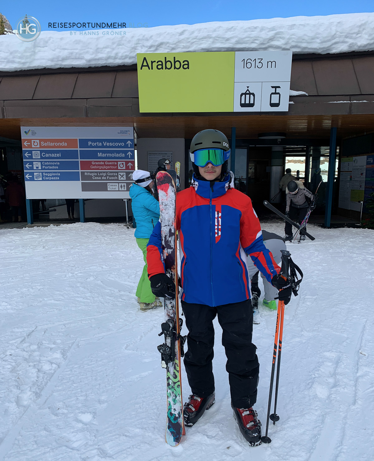 Dolomiten im Dezember 2019 - Talstation der Porta Vescovo (Foto: Hanns Gröner)