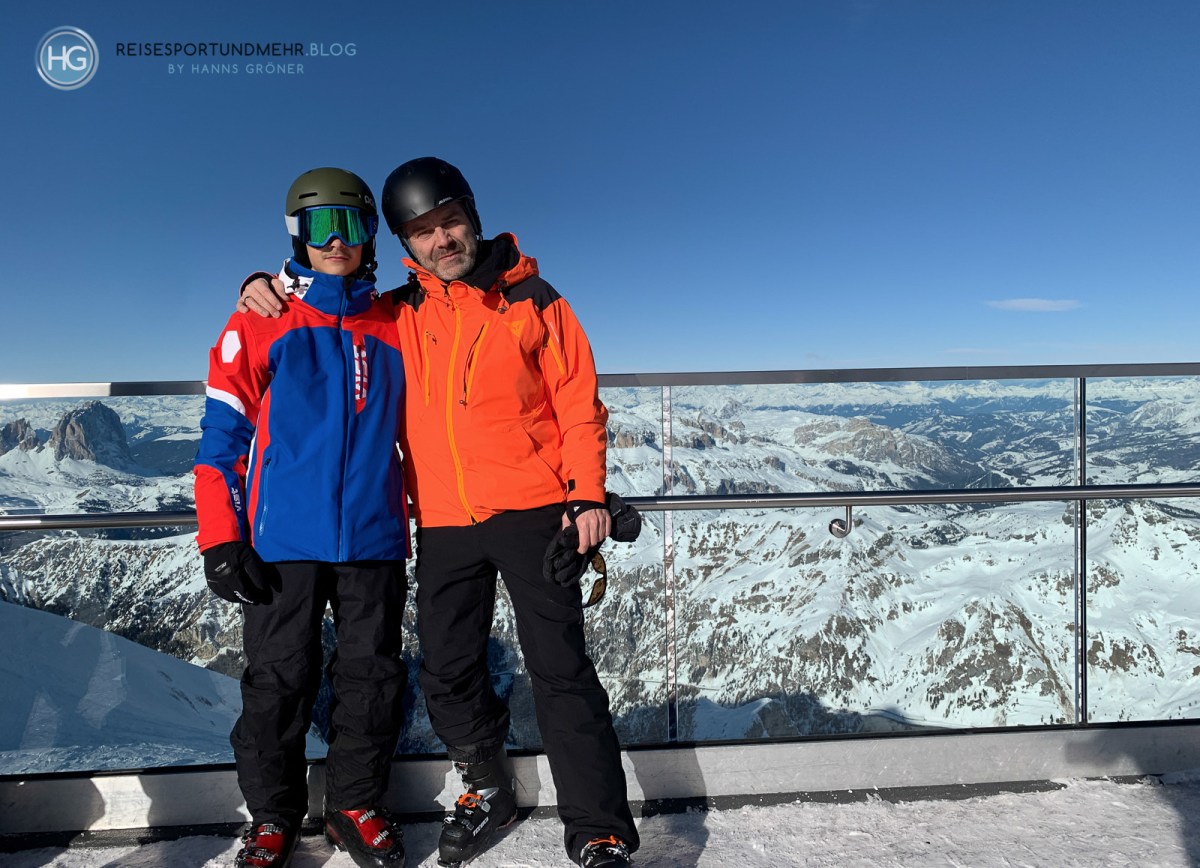 Dolomiten im Dezember 2019 - auf der Aussichtsplattform der Marmolada (Foto: Hanns Gröner)