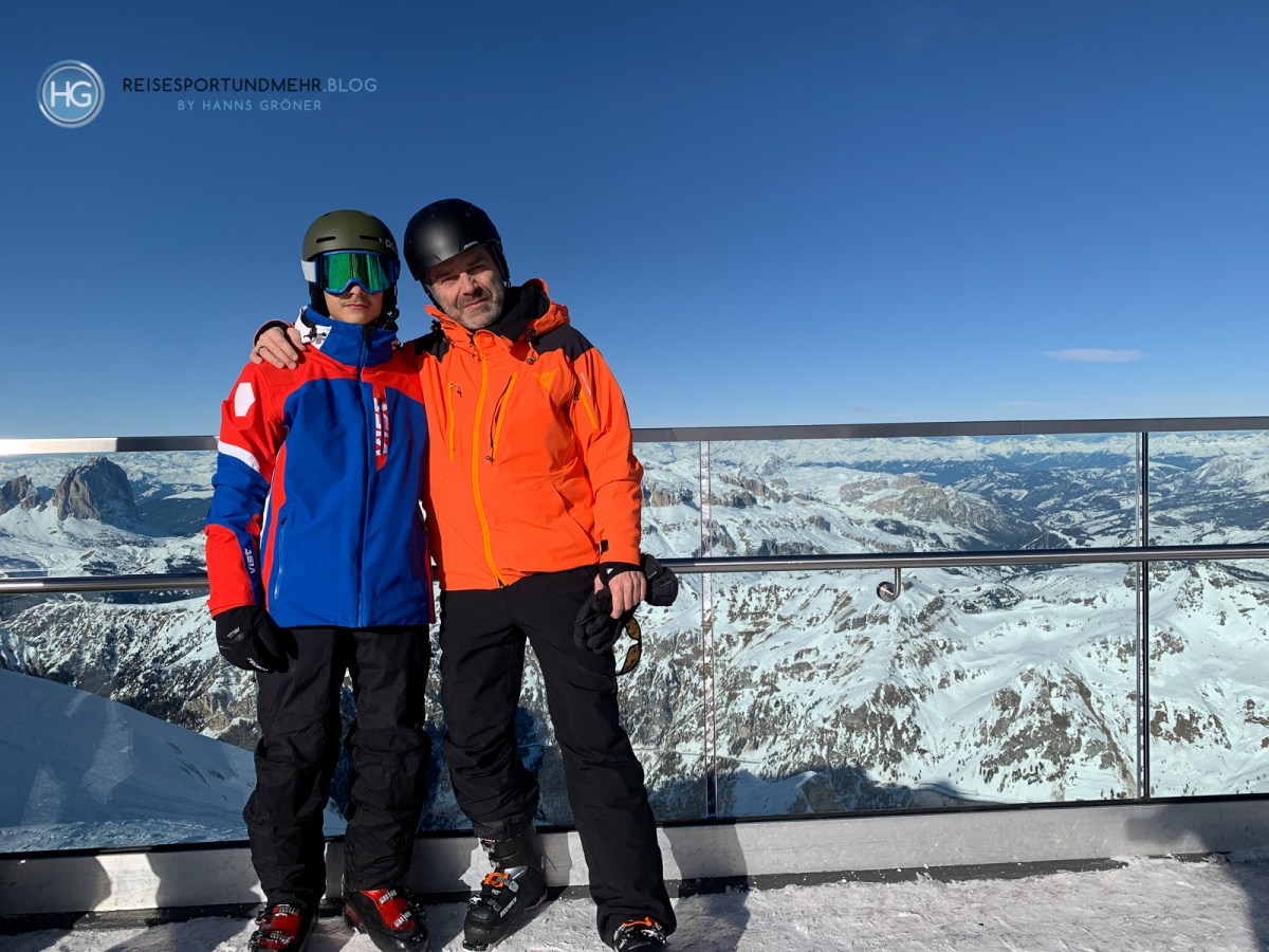 Dolomiten im Dezember 2019 - auf der Aussichtsplattform der Marmolada (Foto: Hanns Gröner)