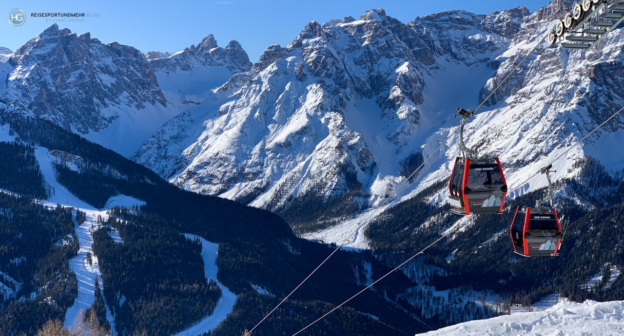 Dolomiten im Januar 2020 - Blick Richtung Rotwand (Foto: Hanns Gröner)