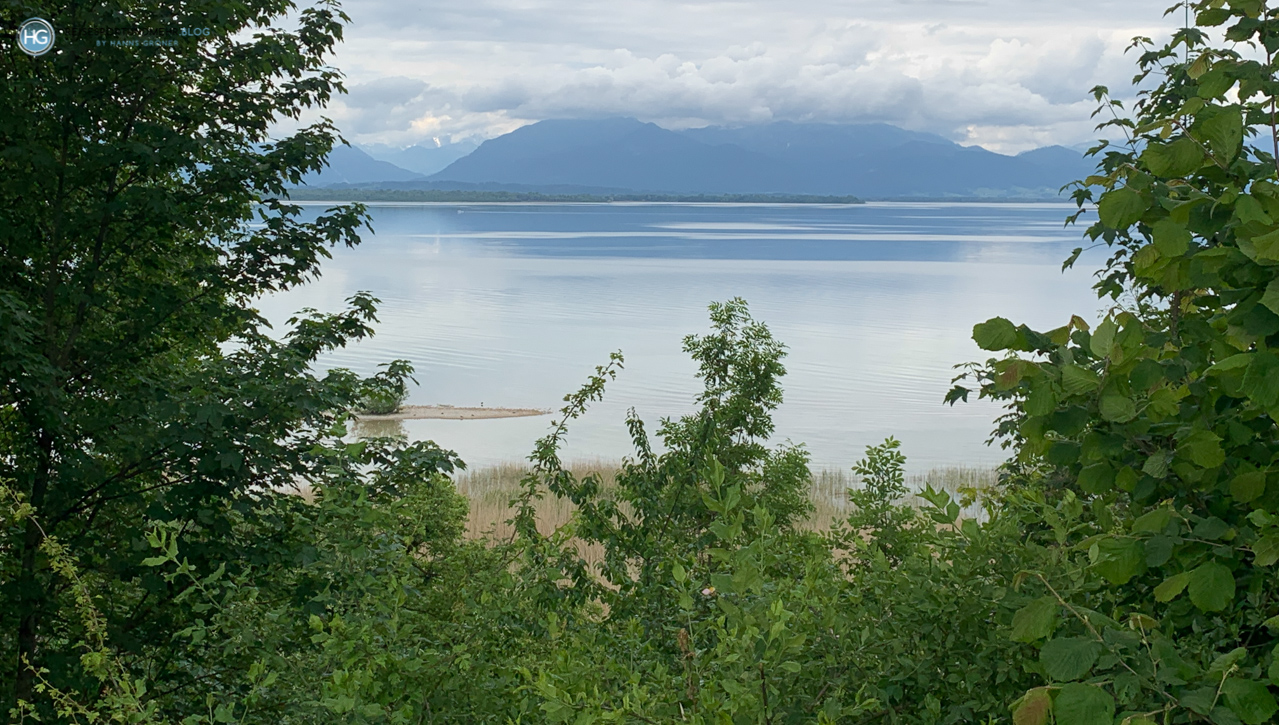 Mit dem Crossbike um den Chiemsee im Mai 2020 (Foto: Hanns Gröner)