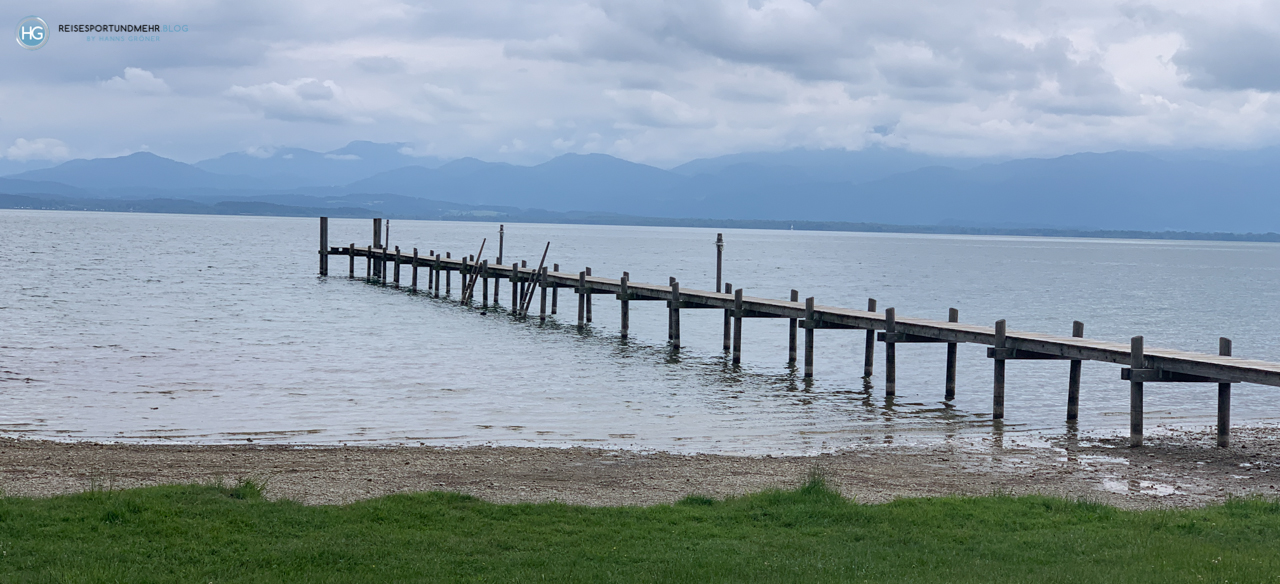 Mit dem Crossbike um den Chiemsee im Mai 2020 (Foto: Hanns Gröner)