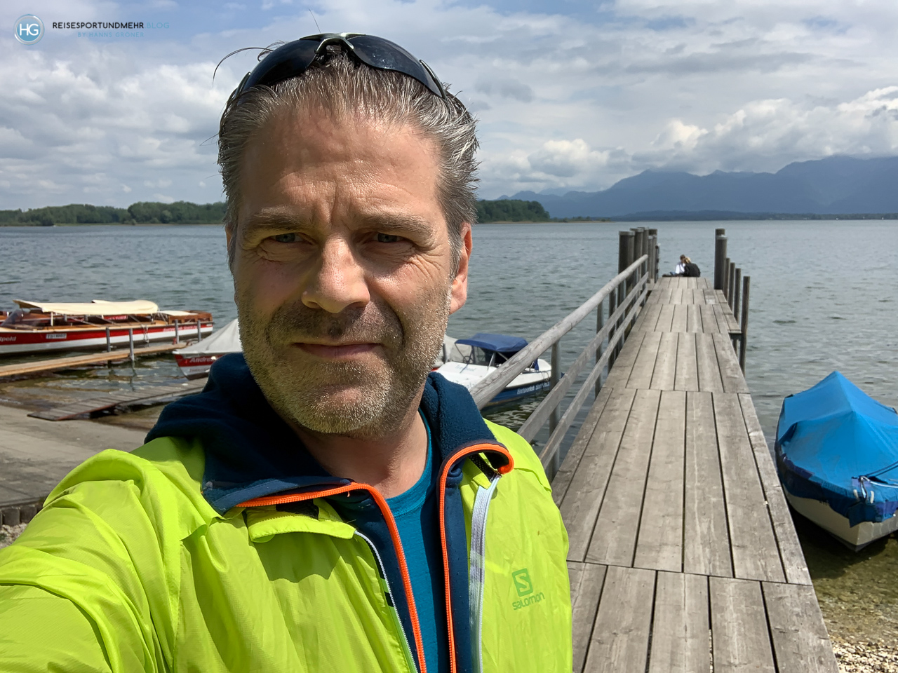 Mit dem Crossbike um den Chiemsee im Mai 2020 (Foto: Hanns Gröner)
