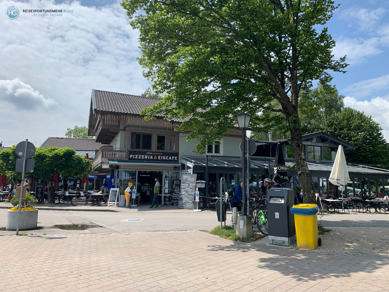Mit dem Crossbike um den Chiemsee im Mai 2020 (Foto: Hanns Gröner)