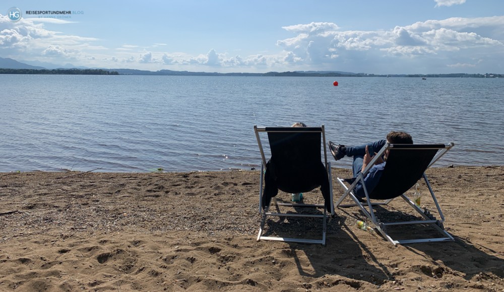 Mit dem Crossbike um den Chiemsee im Mai 2020 (Foto: Hanns Gröner)