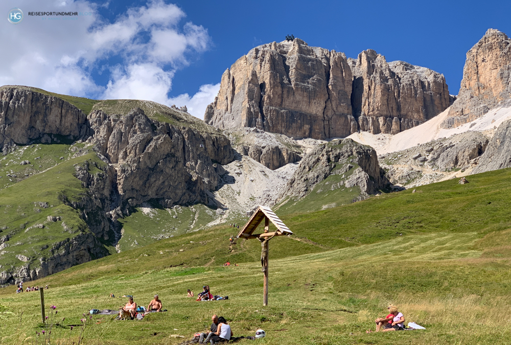 Sella Ronda mit dem eBike - Pordoijoch (Foto: Hanns Gröner)