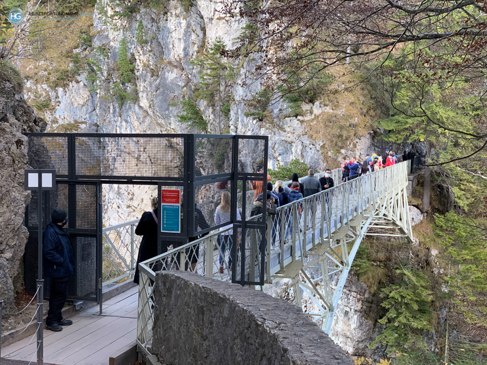 Marienbrücke nahe Schloss Neuschwanstein im November 2020 (Foto: Hanns Gröner)