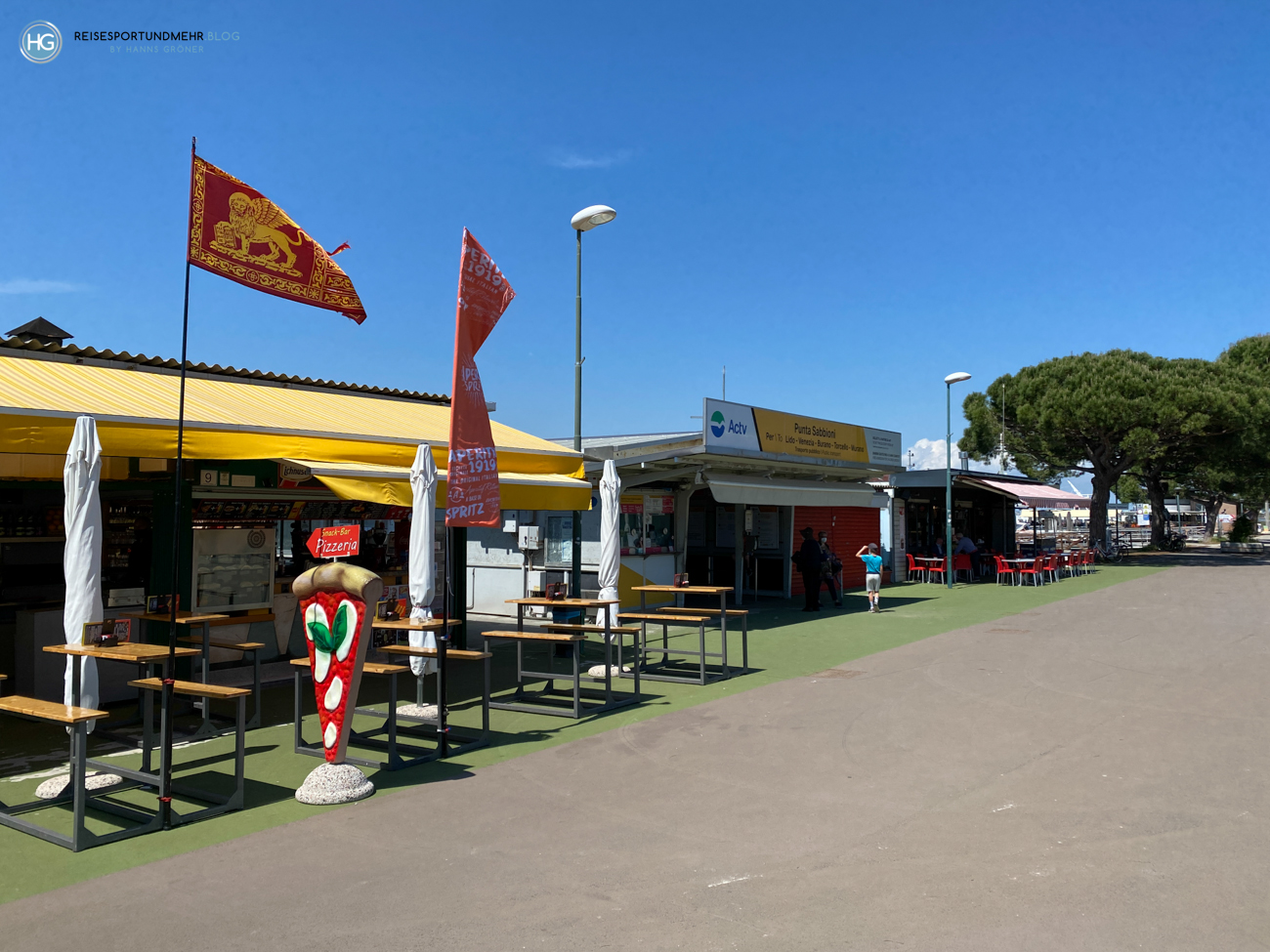 Schiffsanleger in Punta Sabbioni an Pfingsten 2021 (Foto: Hanns Gröner)