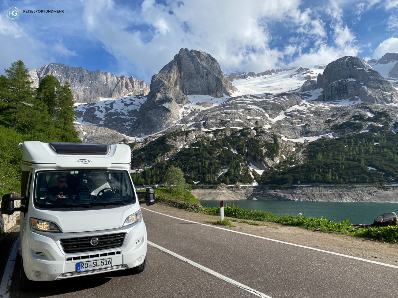 Südtirol 2021 - Marmolada und Fedaiasee (Foto: Hanns Gröner)