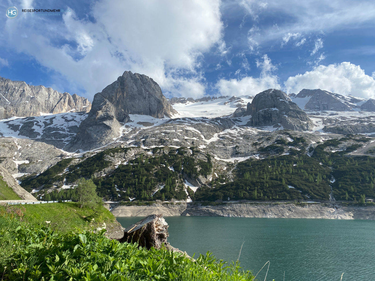Südtirol 2021 - Marmolada und Fedaiasee (Foto: Hanns Gröner)
