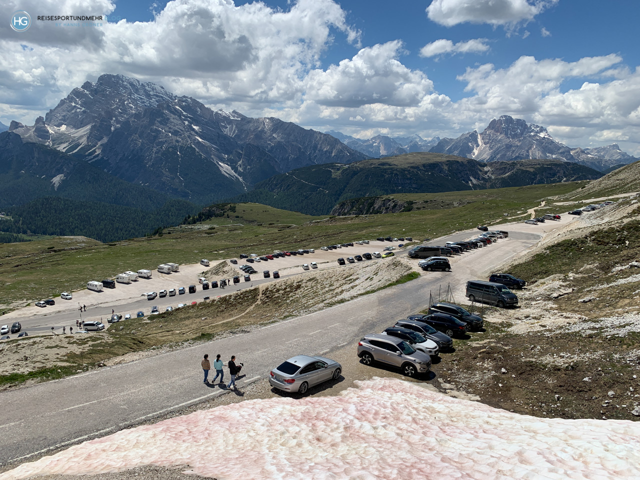 Dolomiten 2020 - Drei Zinnen - Parkplatz nahe Rifugio Auronzo (Foto: Hanns Gröner)