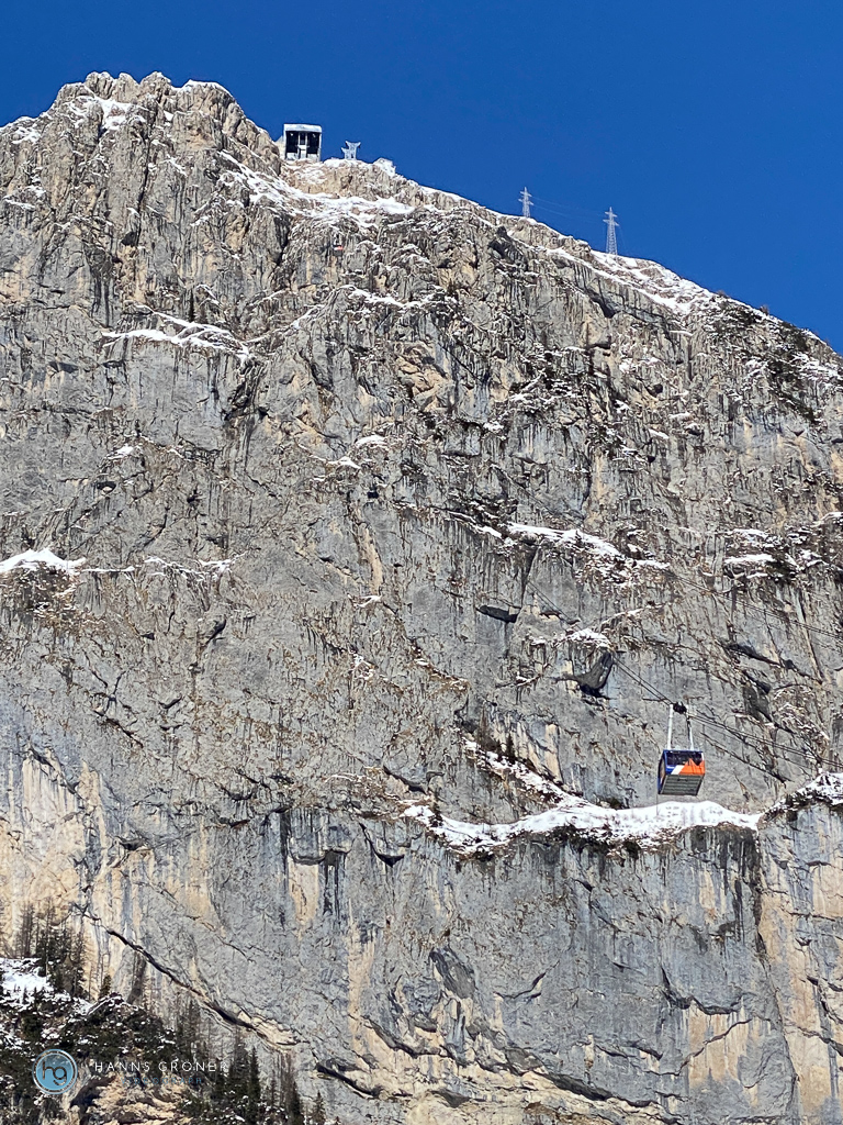 Dolomiten - zwischen Arabba und Marmolada im April 2022 (Foto: Hanns Gröner)