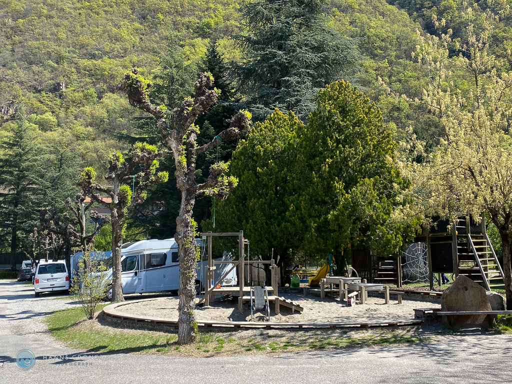 Camping Steiner in Leifers bei Bozen 2022 (Foto: Hanns Gröner)