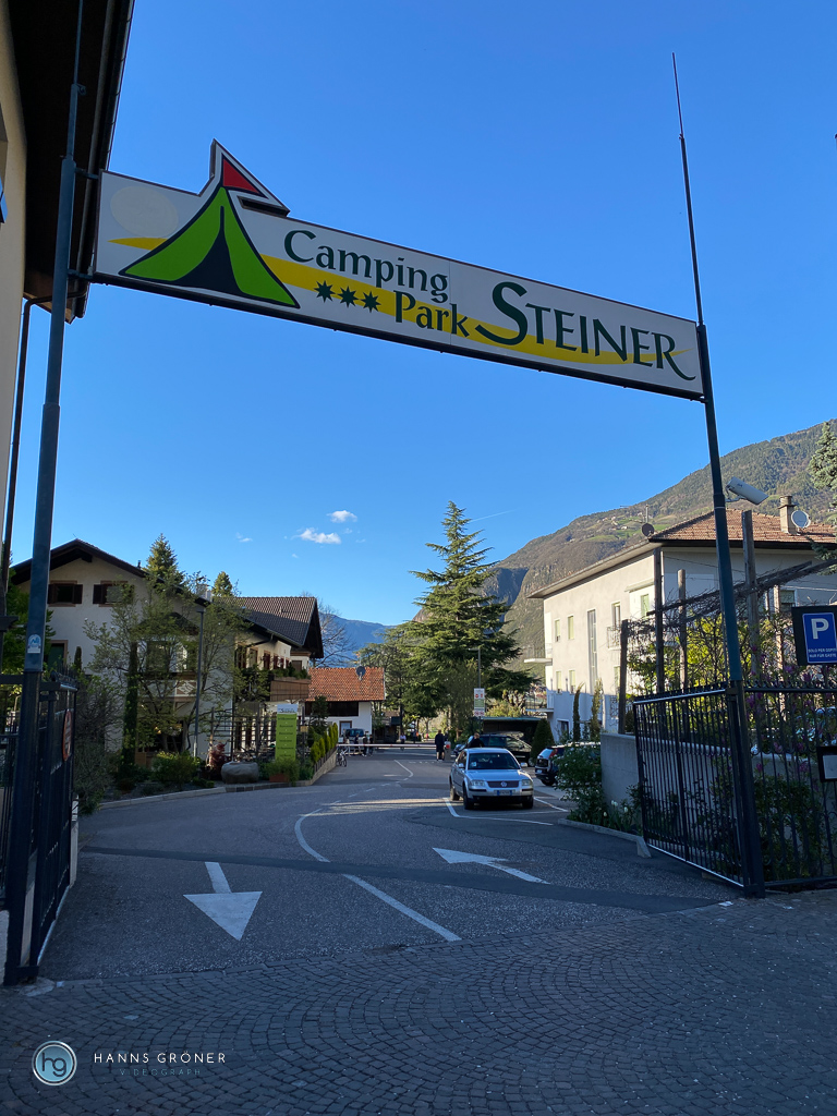 Camping Steiner in Leifers bei Bozen 2022 (Foto: Hanns Gröner)