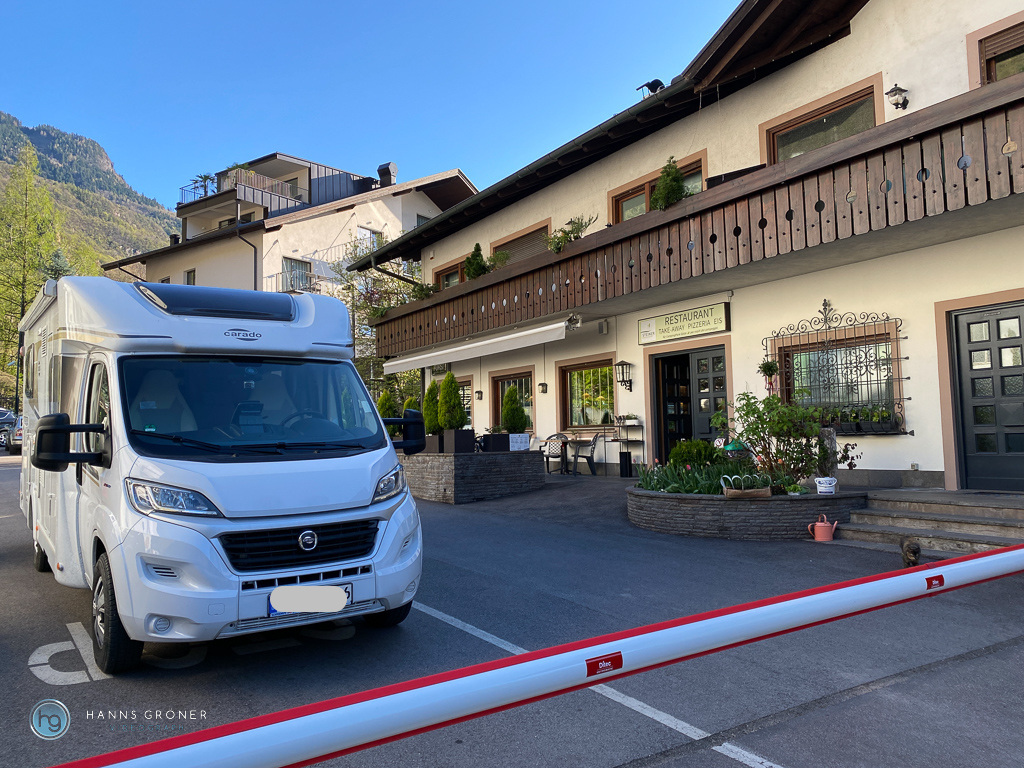 Camping Steiner in Leifers bei Bozen 2022 (Foto: Hanns Gröner)