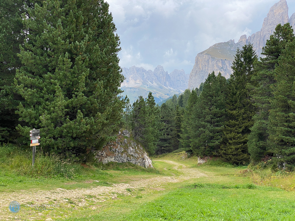 Zwischen Langkofel und Plan de Gralba (Foto: Hanns Gröner)