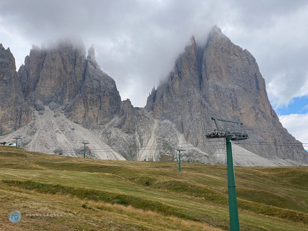 Blick auf den Langkofel (Foto: Hanns Gröner)