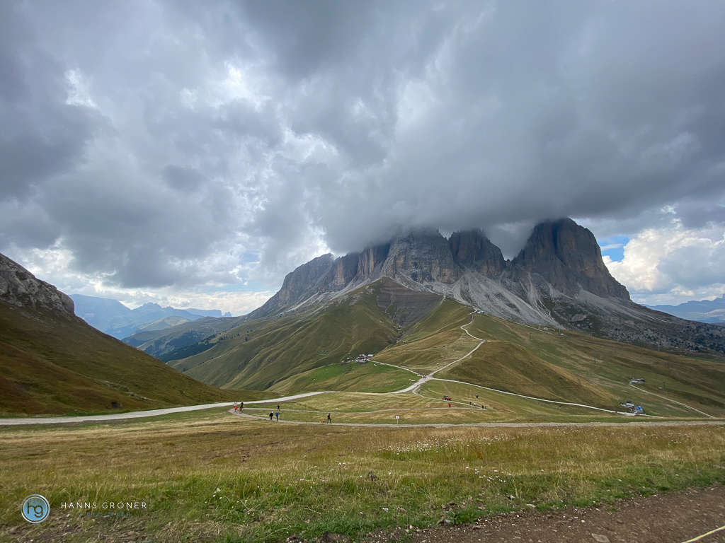 Blick auf den Langkofel vom Col Rodella (Foto: Hanns Gröner)