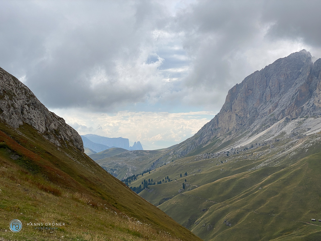 Blick auf den Schlern von der Bergstation Col Rodella (Foto: Hanns Gröner)