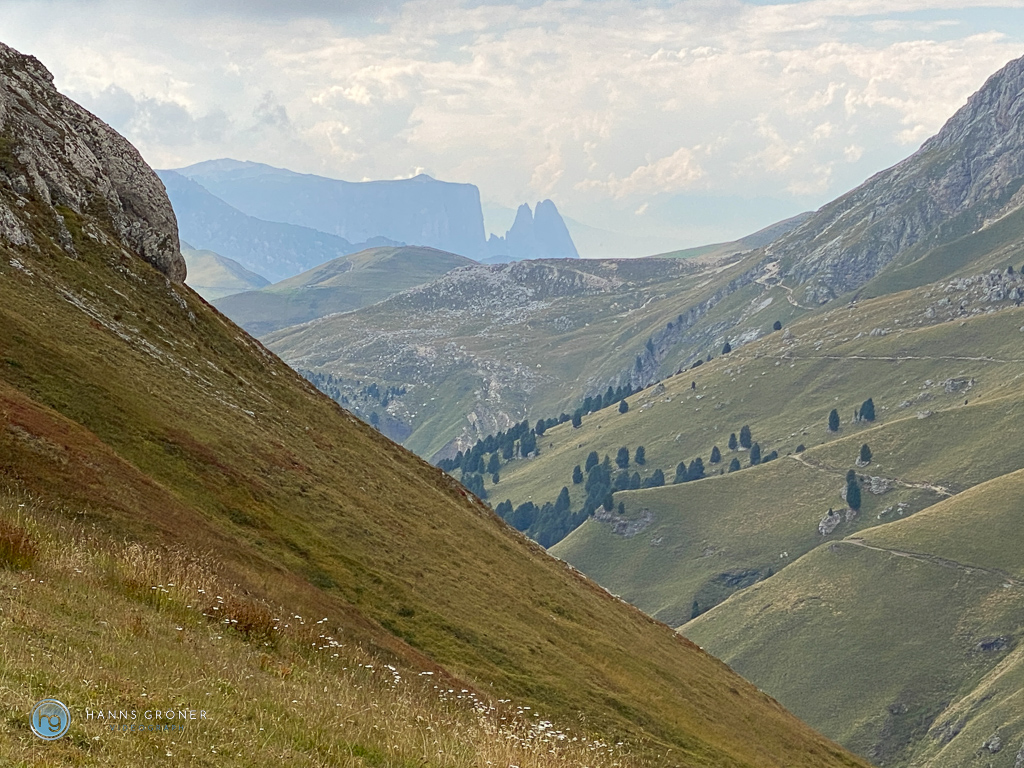 Bergstation Col Rodella und Schlern (Foto: Hanns Gröner)
