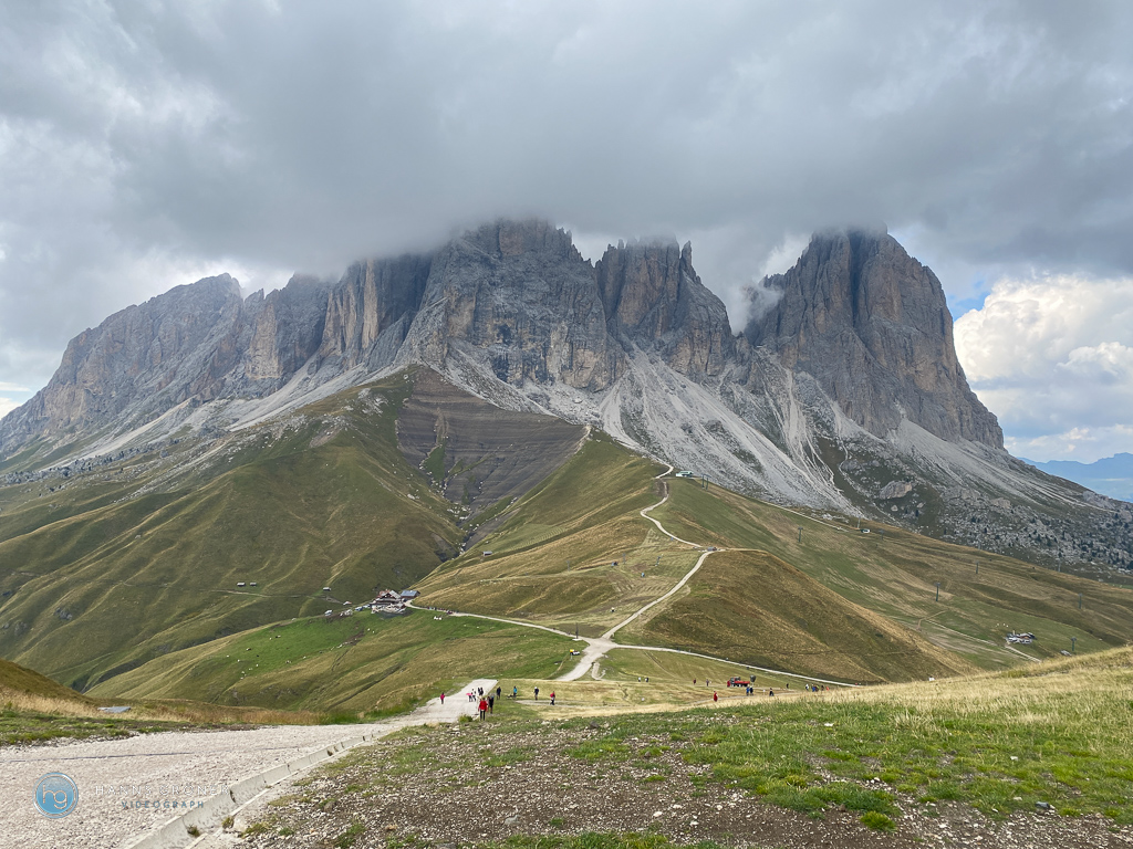 Bergstation Col Rodella und Langkofel (Foto: Hanns Gröner)