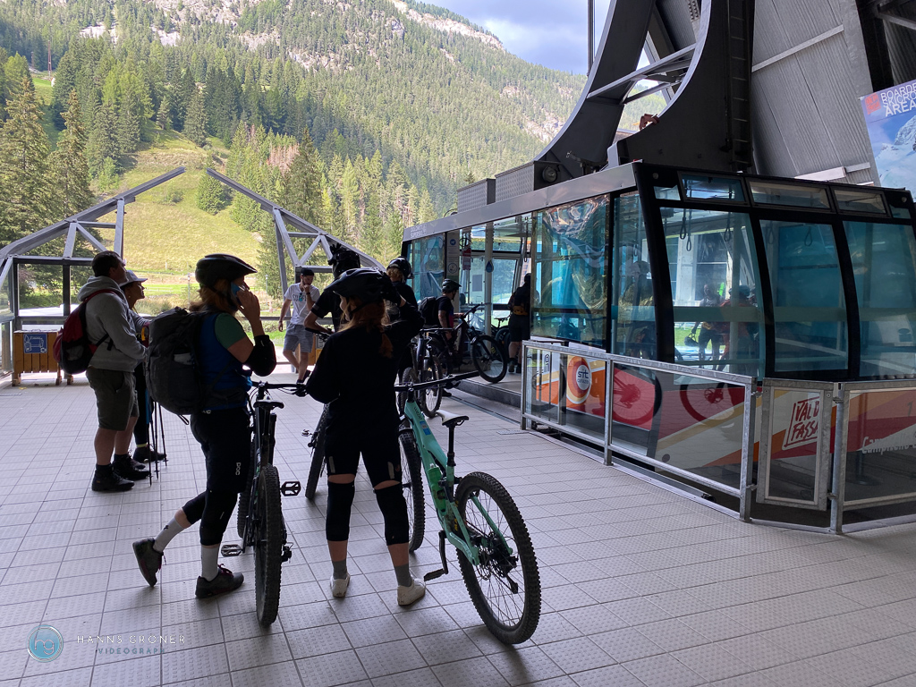 Seilbahn Col Rodella in Campitello - Dolomiten 2022 (Foto: Hanns Gröner)