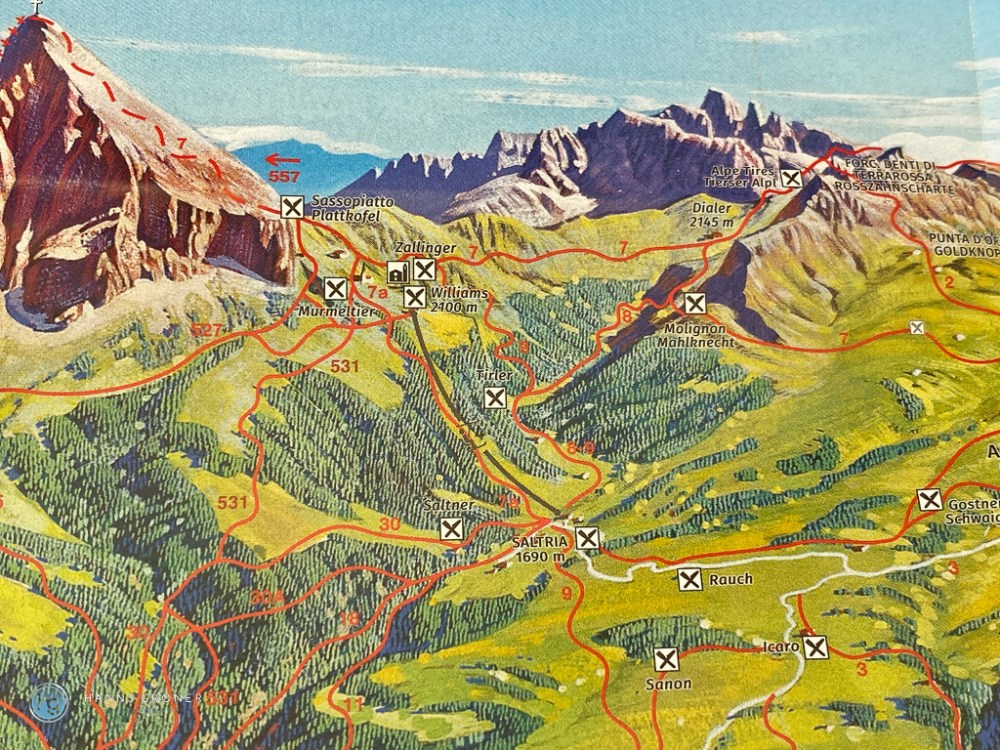 Dolomiten im September 2022 - von Plan de Gralba über Seiser Alm Val Duron (Foto: Hanns Gröner)