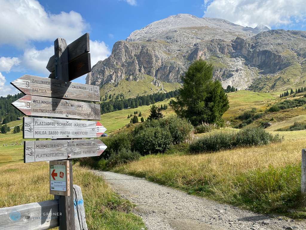 Dolomiten im September 2022 - von Plan de Gralba über Seiser Alm und Langkofel zum Val Duron (Foto: Hanns Gröner)