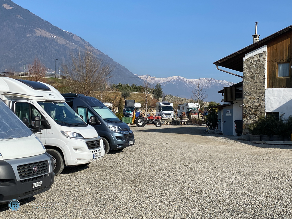Meran Stellplatz Schneeburghof Dorf Tirol 2023 (Foto: Hanns Gröner)