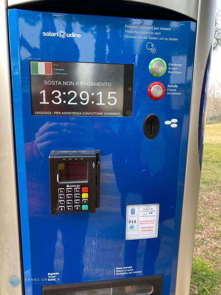 Sirmione 2023 Camper Stellplatz nahe Piazza John Lennon (Foto: Hanns Gröner)