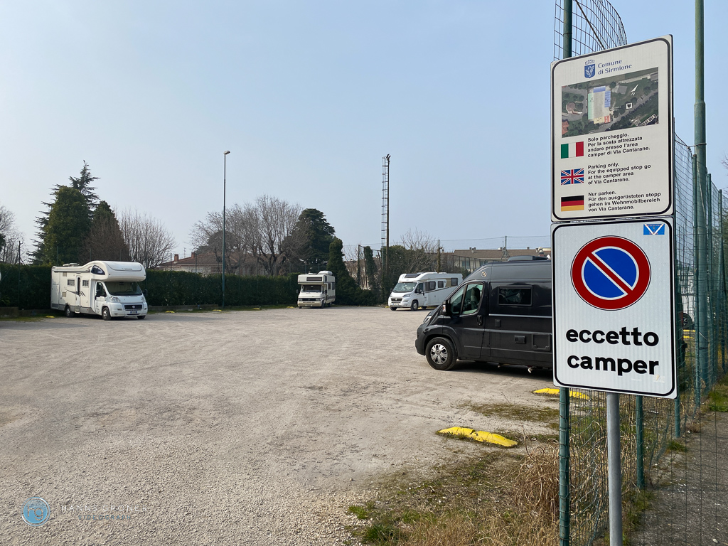 Sirmione 2023 Camper Stellplatz nahe Piazza John Lennon (Foto: Hanns Gröner)